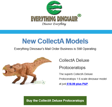 CollectA Deluxe 1:6 scale Protoceratops dinosaur model.
