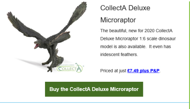 CollectA Deluxe Microraptor model.