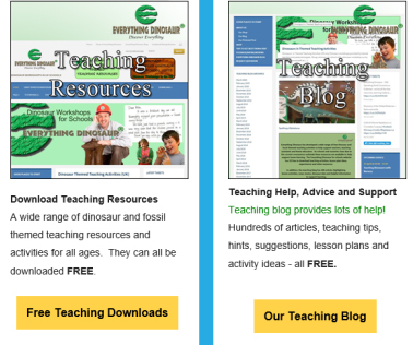 Free teaching resources and learning materials from Everything Dinosaur.