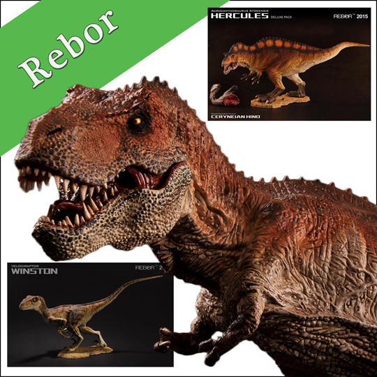 The Rebor range of prehistoric animal models.