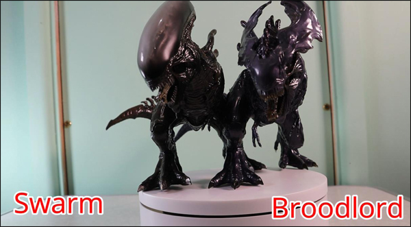 A pair of Rebor figures Swarm and Broodlord.