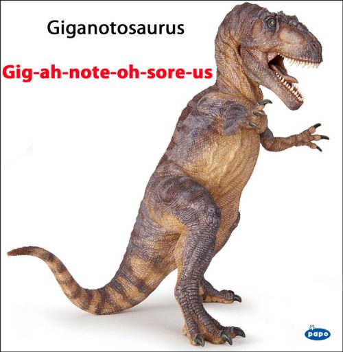 Papo Giganotosaurus model.