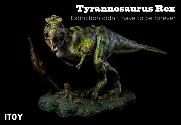 The ITOY Studio Green T. rex Dinosaur Model.