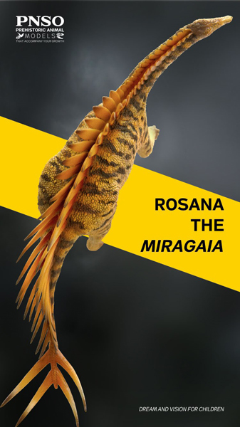 PNSO Rosana the Miragaia dinosaur model.