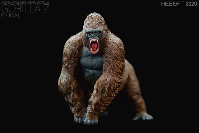 Rebor Alpha Male Mountain Gorilla - Gorilla Z (Primal).