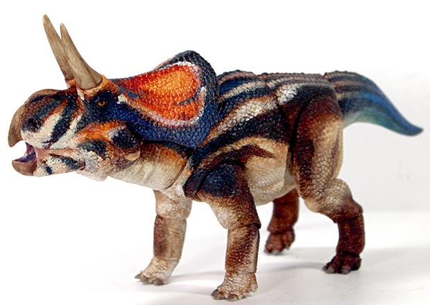 The beautiful markings on the Beasts of the Mesozoic Zuniceratops model.
