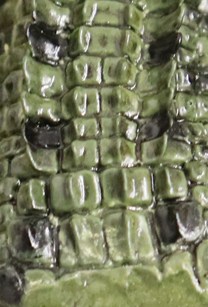 A close-up view of the crocodile prey from the Rebor Brian Diccus Titanoboa model.
