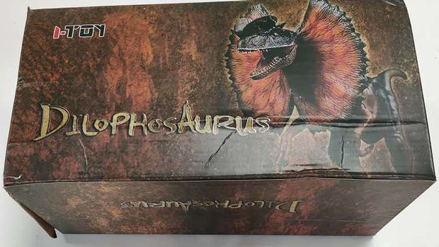 ITOY Studio Dilophosaurus sinensis product packaging.