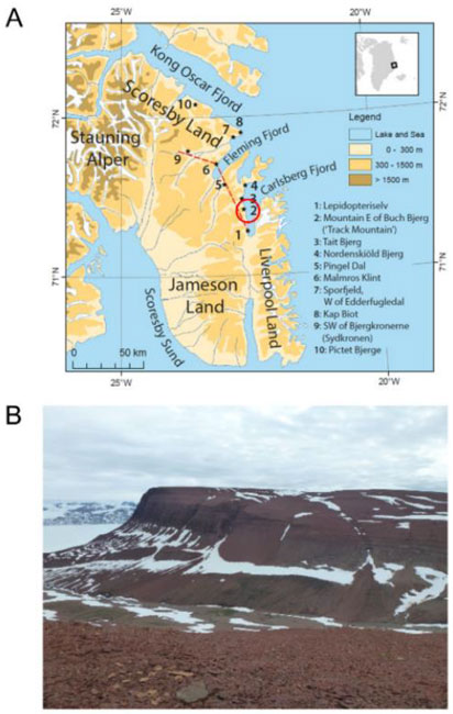 Jameson Land and the Issi saaneq fossil site