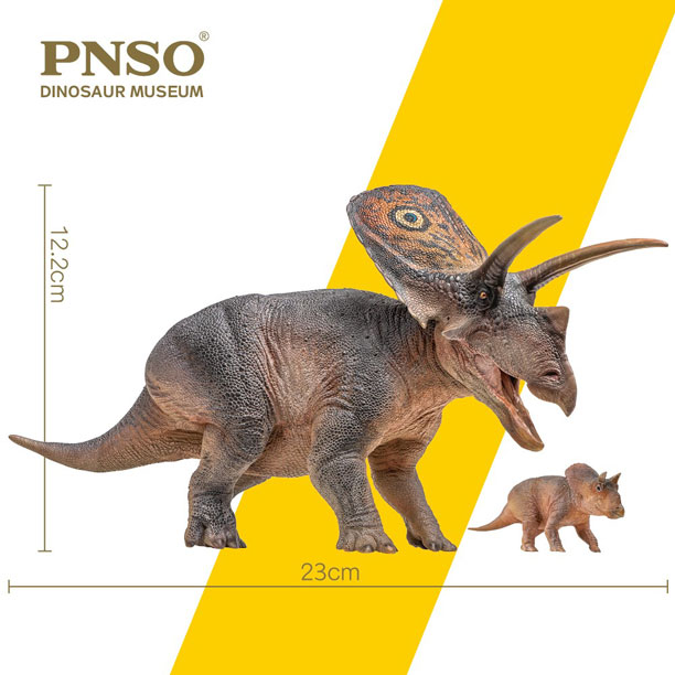 PNSO Torosaurus Aubrey and Dabei model measurements