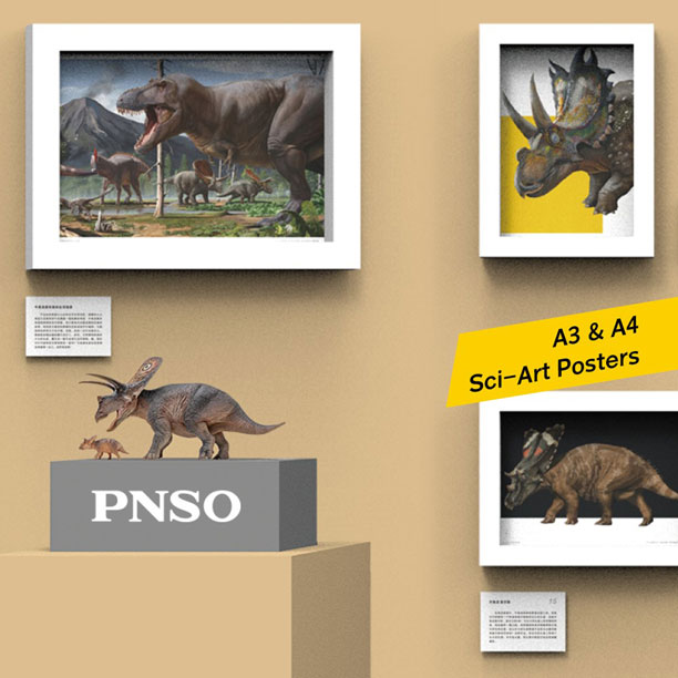 PNSO Torosaurus Aubrey and Dabei posters