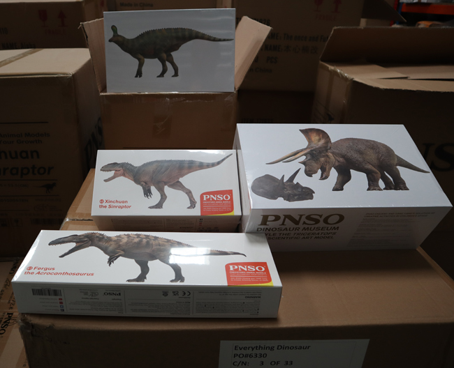 PNSO dinosaur models (Chinese dinosaurs)..