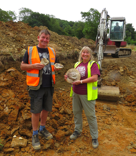 Fossil Hunters Neville and Sally Hollingworth