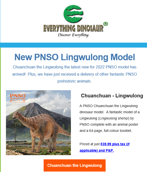 PNSO Lingwulong features in customer newsletter.