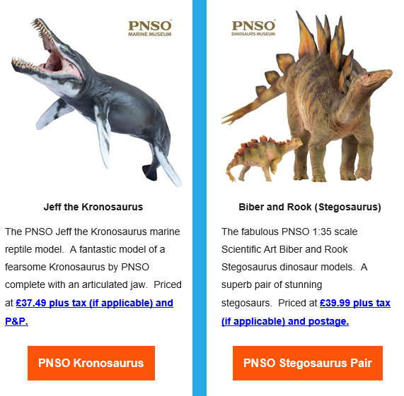 PNSO Kronosaurus and the Stegosaurus Pair