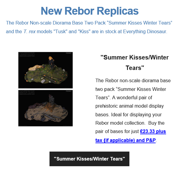 Rebor Summer Kisses and Winter Tears display bases.