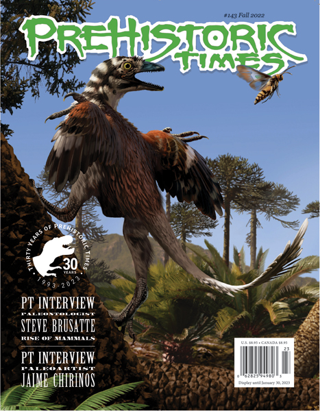 Front cover of Prehistoric Times (issue 143)