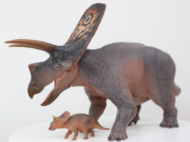 PNSO Aubrey and Dabei (Torosaurus dinosaur models)