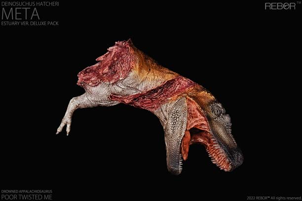 Rebor Deinosuchus Appalachiosaurus torso and head.