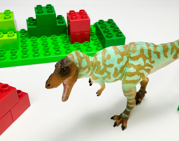 Albertosaurus dinosaur model.