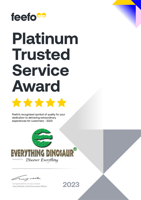 Feefo Platinum Trusted Service Award certificate.