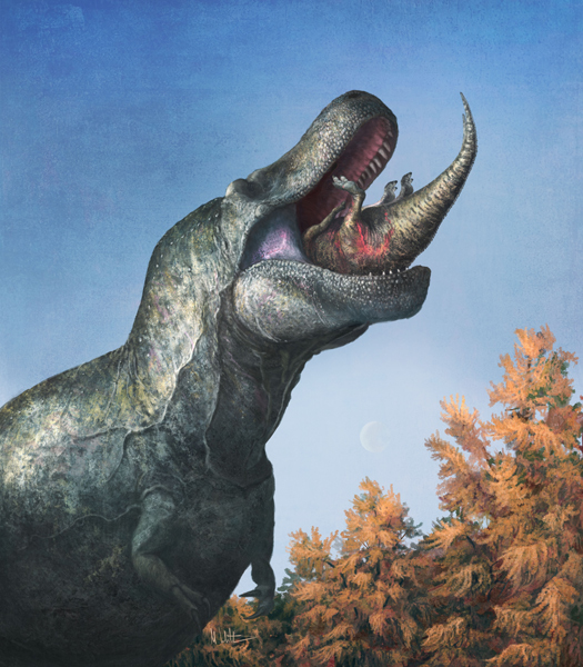 Tyrannosaurus rex had lips.