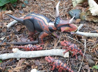 Beasts of the Mesozoic Diabloceratops diorama.