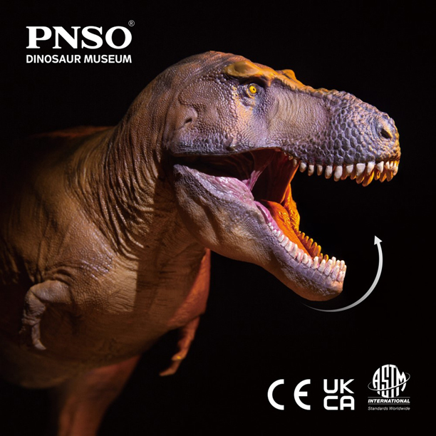 The PNSO Cameron the T. rex figure has an articulated jaw.