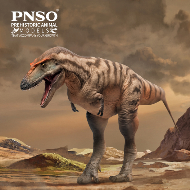 PNSO Gorgosaurus model in the landscape.