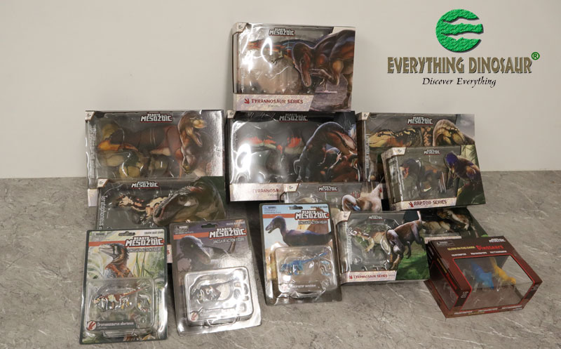 New Beasts of the Mesozoic figures including wave 2 tyrannosaur models.