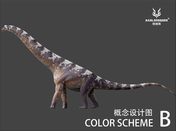 Haolonggood Alamosaurus model. Version B colour scheme.
