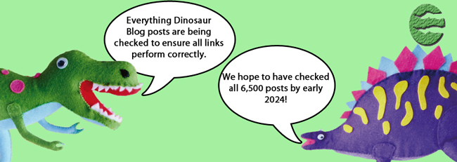 The Everything Dinosaur blog is being checked to ensure links work correctly.