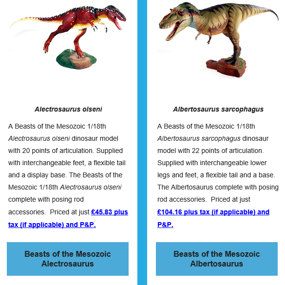Beasts of the Mesozoic tyrannosaurs - Alectrosaurus and Albertosaurus.