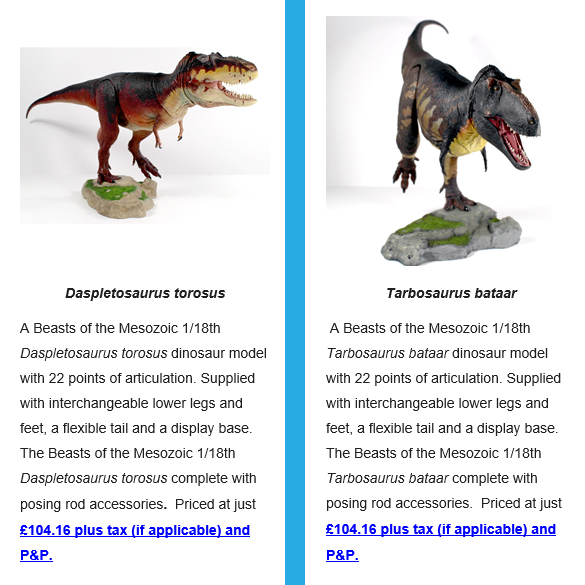 Beasts of the Mesozoic tyrannosaurs - Daspletosaurus and Tarbosaurus
