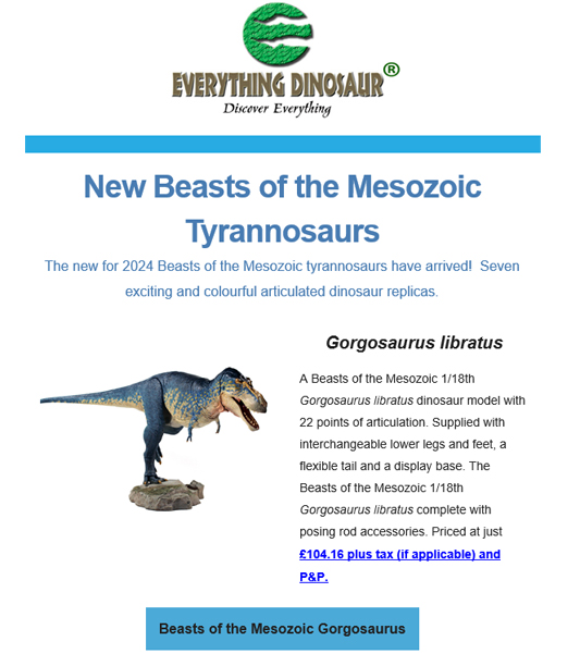 Beasts of the Mesozoic tyrannosaurs - Gorgosaurus.