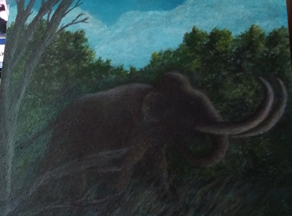 Columbian mammoth illustrated