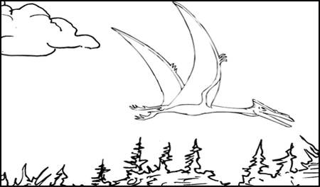 Quetzelcoatlus drawing.