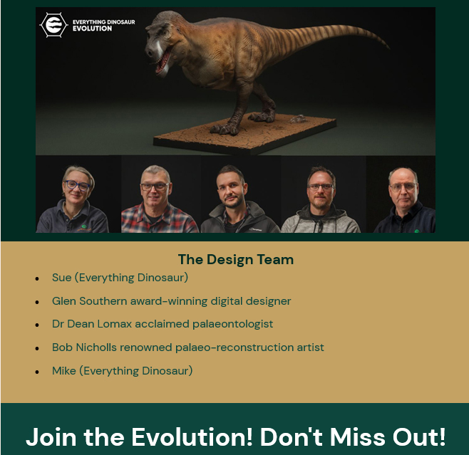 Meet the team behind Everything Dinosaur Evolution.