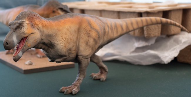 EDE001 T. rex model on display