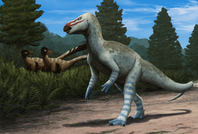 Obelignathus septimanicus life reconstruction.
