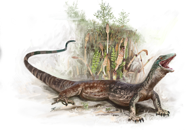Breugnathair elgolensis life reconstruction.