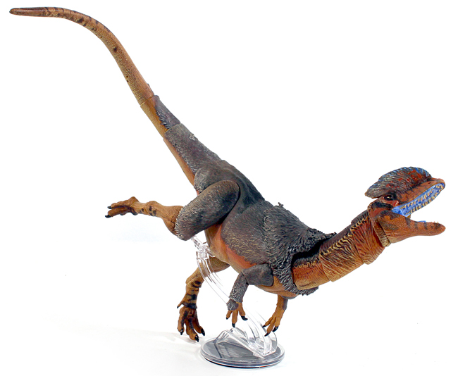 The Cyberzoic B1 Dilophosaurus wetherilli figure.