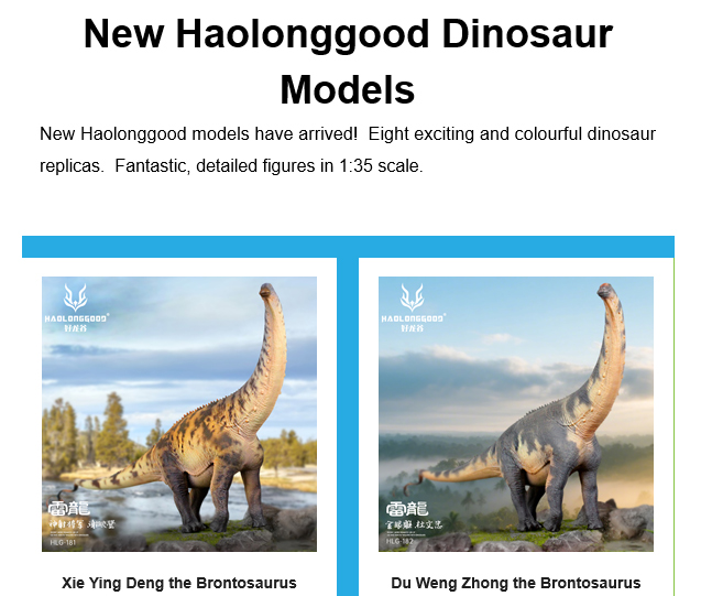 Haolonggood Brontosaurus models.
