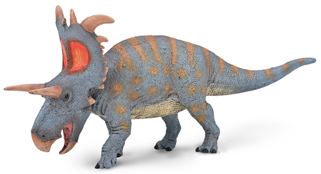 CollectA Deluxe Lokiceratops figure in lateral view.