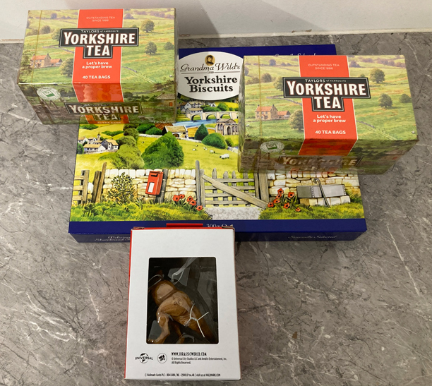 A dinosaur themed tea break.