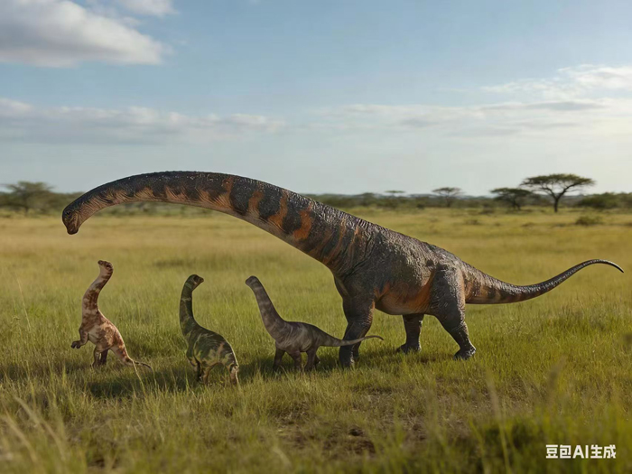 Haolonggood Dreadnoughtus model - Black/Orange colouration 2(2).