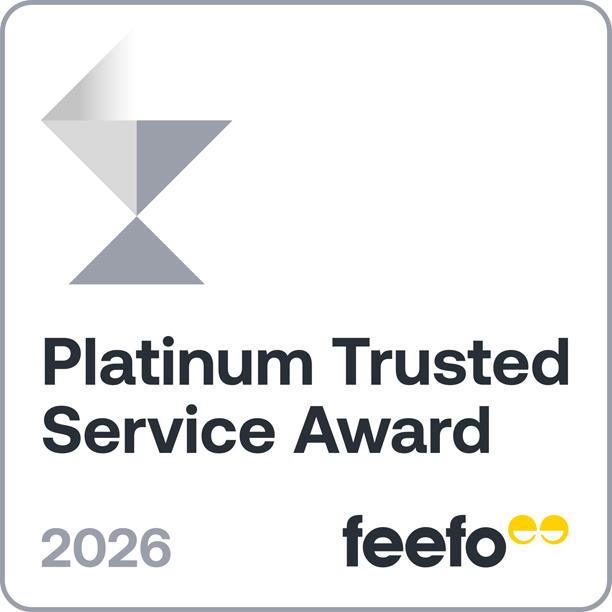 Everything Dinosaur's Platinum Trusted Service Award badge (2026).