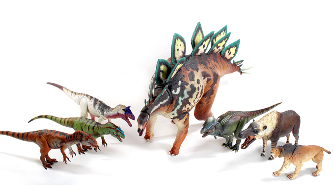 Beasts of the Mesozoic and Beasts of the Cenozoic articulated models.