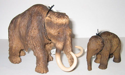 Schleich Woolly Mammoth adult and baby.