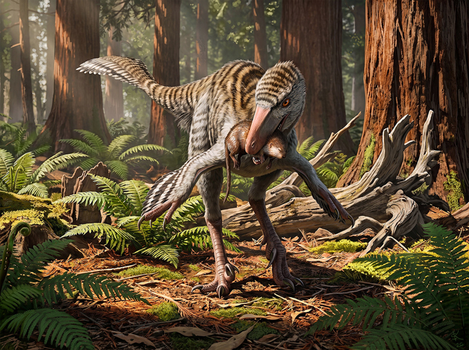 Dinevenator robustus life reconstruction.